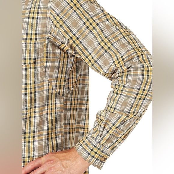 WRANGLER RIGGS WORKWEAR BIG MAN LONG SLEEVE FOREMAN PLAID WORK SHIRT 4X - Picture 3 of 12